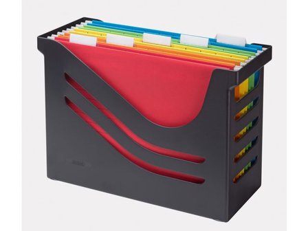 Jalema Hängmappslåda 5 hängmapp ECO sv - Lyreco - Kontorsmaterial - Mappar och plastfickor - Hängmappsförvaring