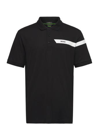 Paule Polos Short-sleeved Svart BOSS*Betinget Tilbud