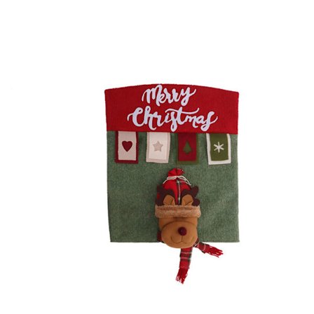 Julstolsöverdrag 3D tecknade bord och stolsöverdrag Juldekorationer (stil 3)
