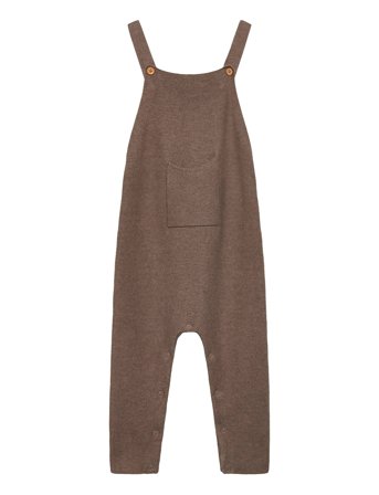Mango Long Knitted Dungarees - Brown - 6-9M