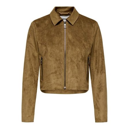 Faux mocka jacka dam Only Tulip