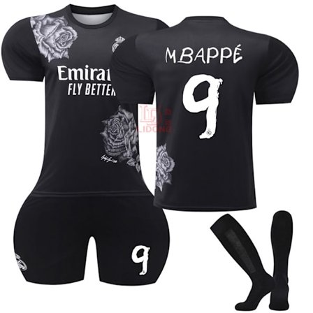 Xbi- 2425 Real Madrid Mbappé Co-branded Black No. 9