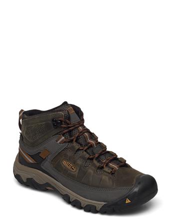 Ke Targhee Iii Mid Wp M Blk Olive-Golden Br Shoes Sport Shoes Outdoor/hiking Shoes Grön KEEN