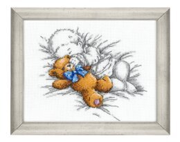 Broderikit Tavla Baby med nallebjörn