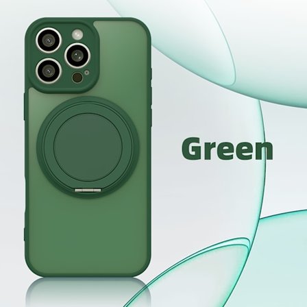 Højkvalitets 360° telefoncover med roterbart stativ og kamerabeskyttelse, egnet til iPhone 17, 17Air, 17Pro, 17Promax, 16, 16Pro, 16Promax, 15