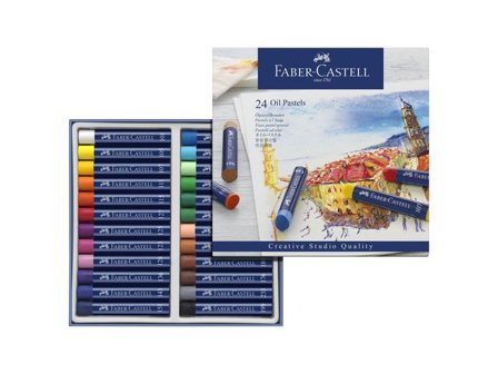 FABER-CASTELL Oljepastellkritor 24 färger - Lyreco - Skola och förskola - Bild och form - Kritor
