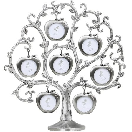 [CA] Fotobordram Familietre Bilder Sølv Epletre Design