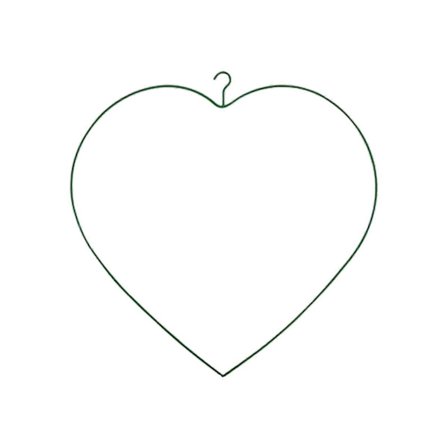 Hjerteformet tråd krans ramme Valentinsdag dekorasjon for håndverksutstyr