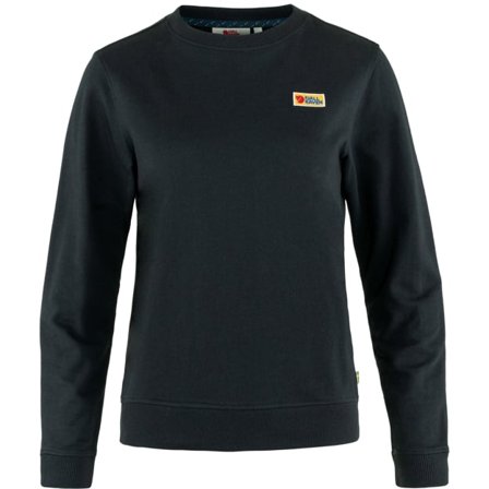Fjällräven Women's Vardag Sweater in Black | Size: Large, Organic Cotton