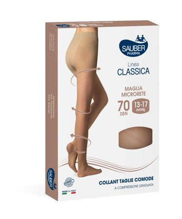 Sauber Linea Classica Taglie Comode Collant 70 Den Neutro Beige