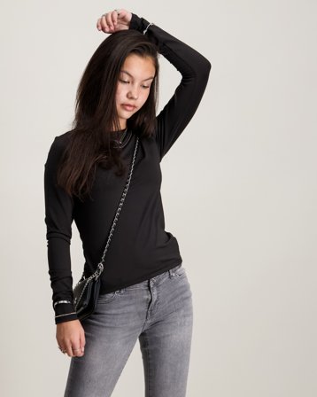 LMTD DINCI LS SHORT S TOP Zwart Tops/blouses Meisjes - Kids Brand Store