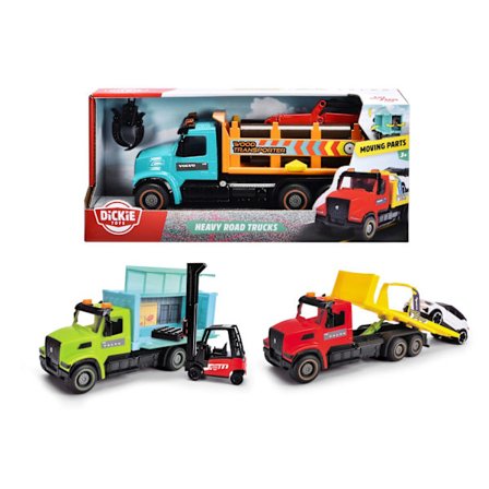 Dickie Toys Heavy Road Trucks Lastbil med truck