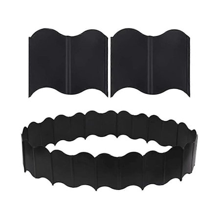 Hagekant - 20 Pakk Landskapsborder Fleksibel Kant Plast Palisade Gjerde DIY Dekorativ.pa