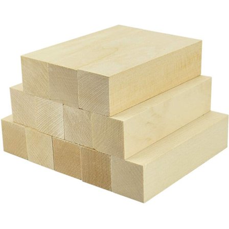 Treskjæring og treskjæringstreblokker Ikke-treblokker Basswood treskjæringsblokker Myktresett for treskjæringsbegynnere