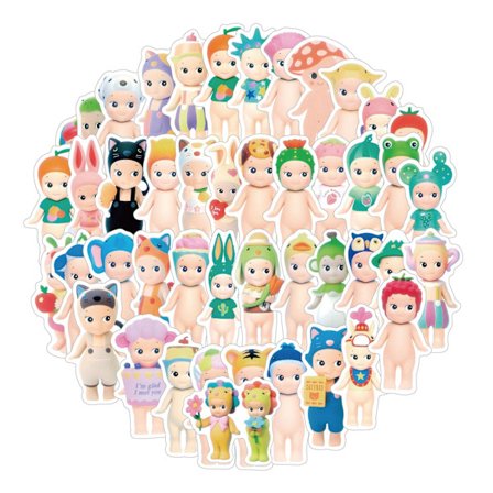 60 Ark Sunny Angel Stickers Klistermærker til Bagage, Computer, Laptop