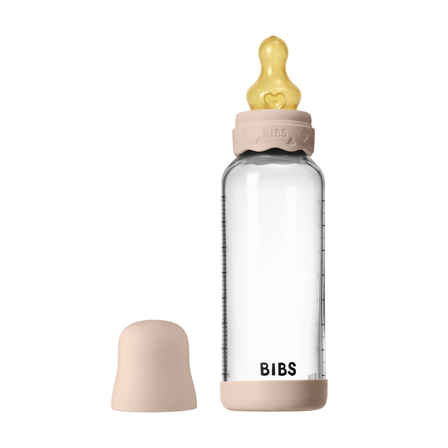 BIBS Tåteflaske i glass, Blush, 240 ml