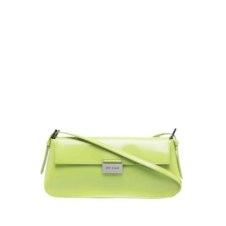 By Far, Matilda BAG Semi Patent Leat Groen, Dames, Maat:ONE Size