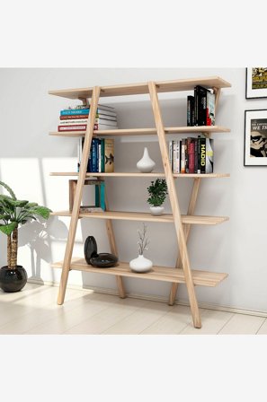 Hanah Home - Reol Perla Birch - Natur - Bogreoler - Fra Homeroom