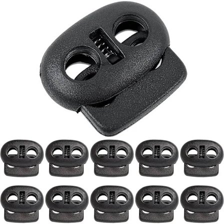 Nyörilukko, 2 reikää, 20 x 18 mm, reikä 4 x 4 mm, täydellinen Ø 3 mm:lle【PL】