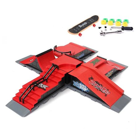 Finger Skateboards Skate Park Ramp Delar Deck Sport Spel Kompatibel med Barn