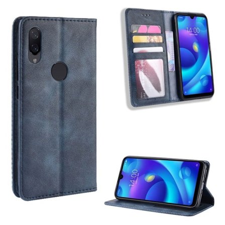 Bofink Vintage läder Xiaomi Redmi Note 7 / Xiaomi Redmi Note 7S / Xiaomi Redmi Note 7 Pro fodral - Blå