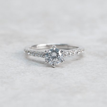 Förlovningsring Nordhägg, 18K Vitguld : 1 Carat - Förlovning- och vigselringar