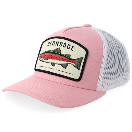 Skillfish - Pink trucker Kasket - Kids Regnbåge Stor Light Pink/White A-frame Trucker @ Hatstore