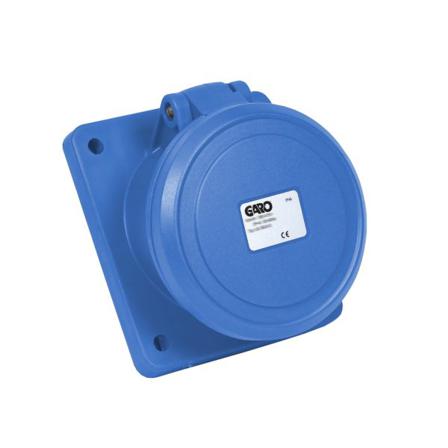 Garo UIS 463-9 S Paneluttak IP44, 5-polet, 63 A, skrå Blå, 9 h, Stikkontakter & kabler
