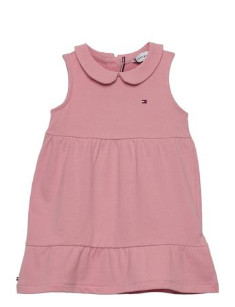 Baby Flag Pique Dress S/S Dresses & Skirts Dresses Baby Dresses Sleevless Baby Dresses Rosa Tommy Hilfiger