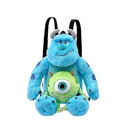 Sully ja Hirvi iden Inc. Miken Cosplay -kaksinauhainen plushi-reppu Anime-sarjakuva Sulley James P. Sullivan -kirjakassi