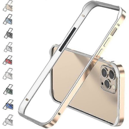 Aluminiumram Metall Bumper Skal Kompatibelt med Iphone 14 Pro Max/14 Pro/14 Plus Metallram Pansarkant