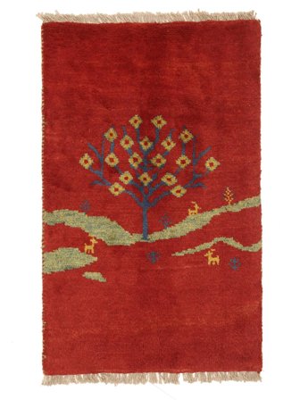Oriental Gabbeh Rug 57X90 (Wool, )