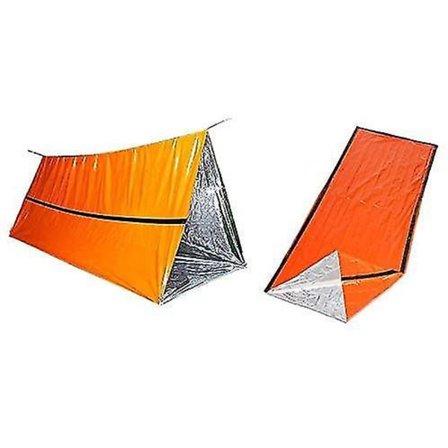 2 Personers Overlevelsesnødtelt Sovepose Vandafvisende Redning