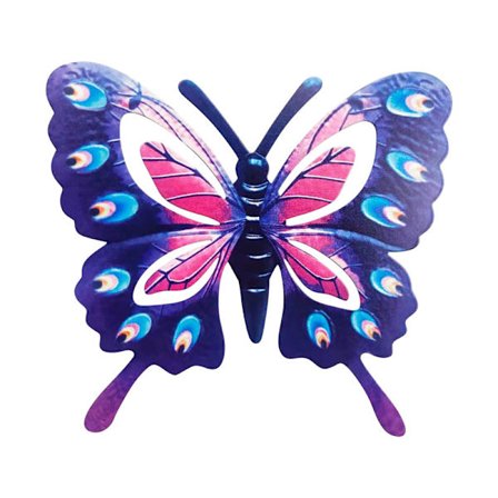 4 stk. Jernkunst Vægophæng Farverig Formet Vedhæng Udendørs Håndværk