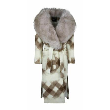 Giulia N Couture, Belted Coats Beżowy, Kobieta, Rozmiar: S