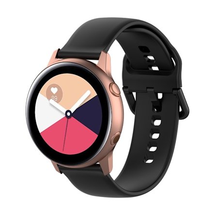 Silikonarmband för Samsung Galaxy Watch Active - Svart