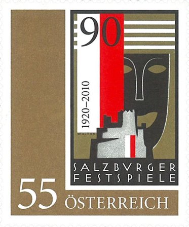 Østrig 2010 - Salzburger Festspillene - Postfrisk frimærke