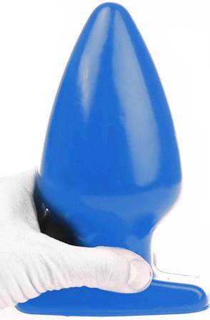 I Love Butt Fat Plug Blue Large 19cm Grövre analplugg - Blushme.se