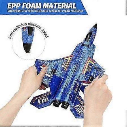 RTF F-22 Raptor kauko-ohjattava lentokone - 2,4 GHz 6-akselinen gyro RC-lentokone valoilla