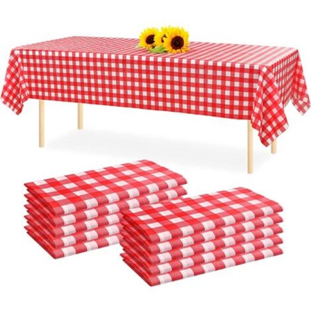 10-pack Gingham Plastdukar Bordsdukar 54
