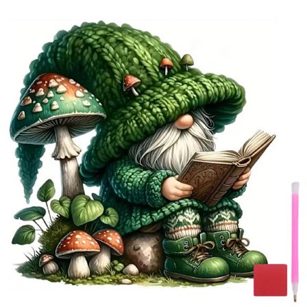 5D Gnome Diamant Kunst Maleri Sæt til Voksne, Forår Gnome Diamant Maleri Sæt til Begyndere, Fuld Drill Diamant Prikker, Ædelstens Kunst til 