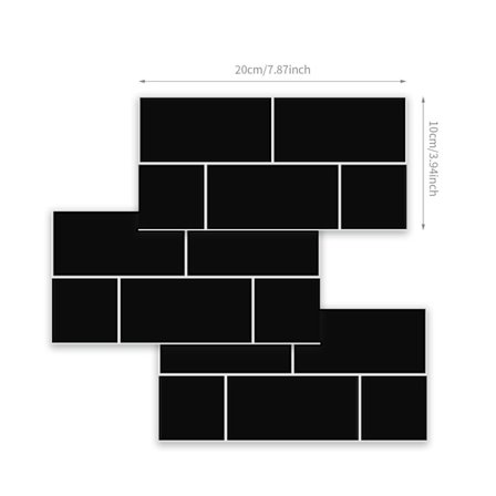 (9 kpl) 3D-seinätarra, 3D-laattatarra, keittiön sisustus