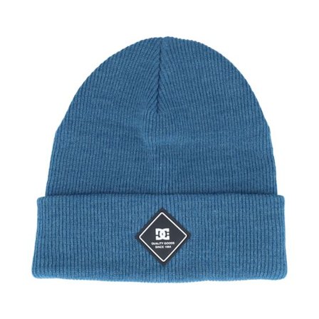 DC - Blå cuff Beanie - Kids Label Beanie Dark Blue Cuff @ Hatstore