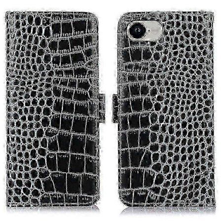 iPhone 16e Kotelo Lompakko Käännettävä Aitoa Lehmännahkaa Puhelinkuori