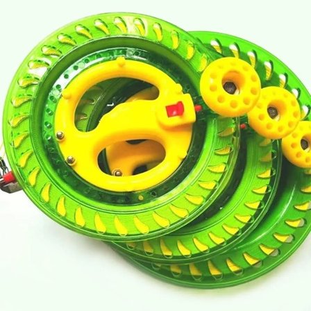 1 del Drake Reel Winder Brann Hjul Snor Flying Håndtak Verktøy Twisted Snor Line 20cm