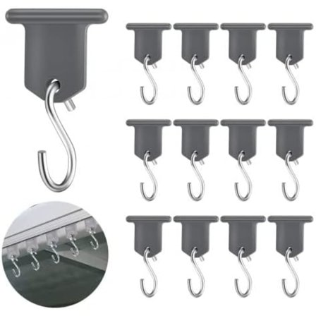 12 stycken husbilsmarkis krokar, markis fixeringskrokar, husbilsmarkis tillbehör, S-formad krok