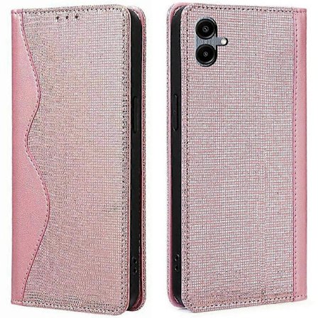 Læderetui med pung og stativ til Samsung Galaxy A05 4G med RFID-blokering - Grå