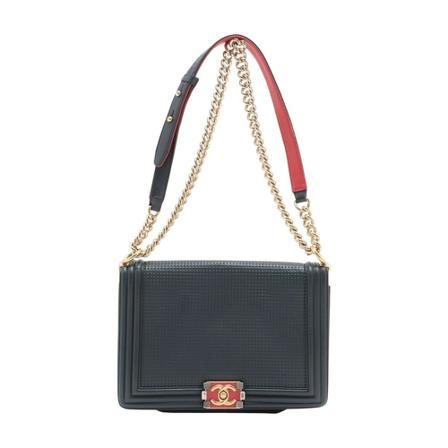 Chanel Vintage, Pre-owned Boy Bruin, Dames, Maat:ONE Size,Canvas