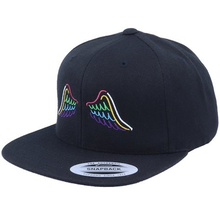 Iconic - Black - snapback - Cap - Neon Summer Wings Black Snapback - Hatstore