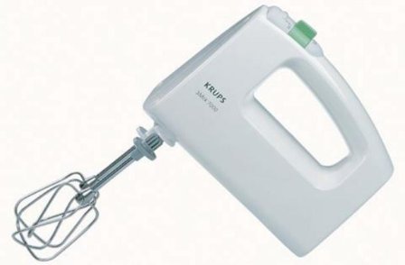 KRUPS F 608 14 Handmixer mit Turbostufe, 3 Mix 7000 500 W weiß